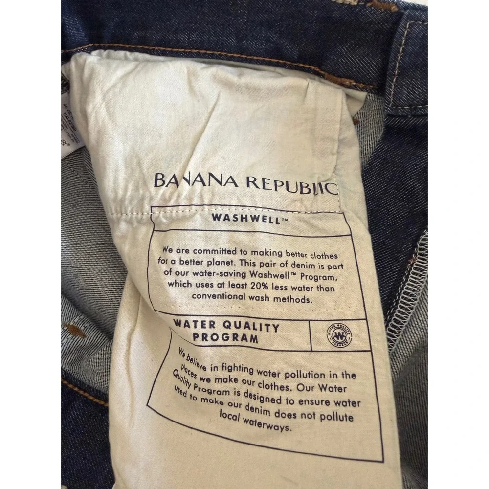 Banana Republic Straight Fit Mens 31x30 Dark Wash‎ Blue Denim Jeans